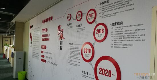 企业形象墙选择投影灯展示效果很好